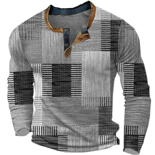 Mike - Long Sleeve Shirt With Pattern 7