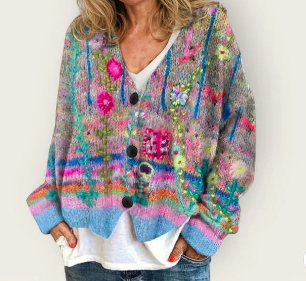 Mileyna - Cozy Printed Sweater 2