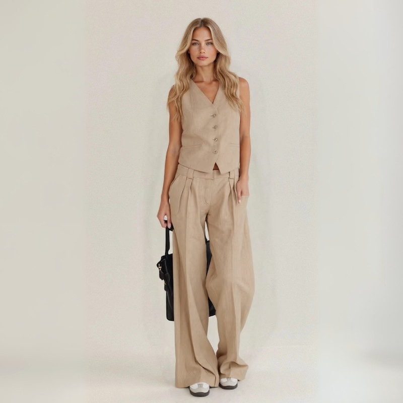 Xania - 2-Piece Vest Casual Pants Set