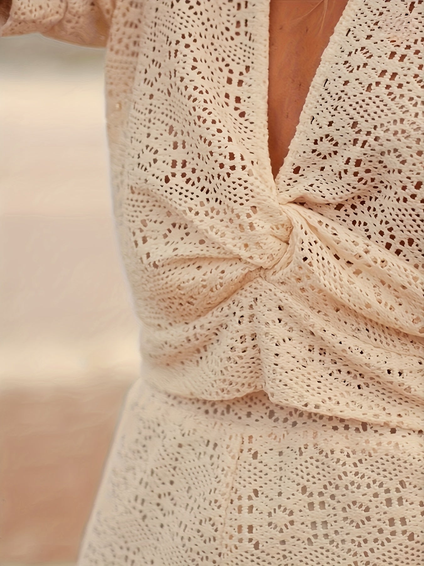 Callien - V-Neck Blouse with Asymmetric Embroidery