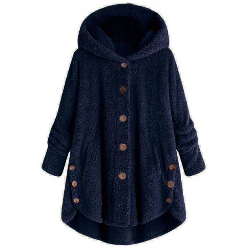 Lyla – Ultra-Soft Hooded Button-Up Fleece Jacket