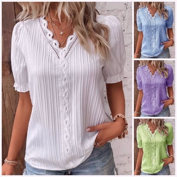 Annelie - V-Neck Blouse