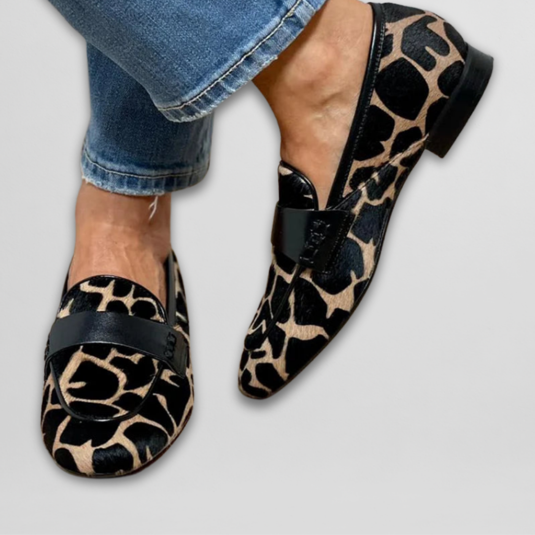Milana - Animal-Print Loafers