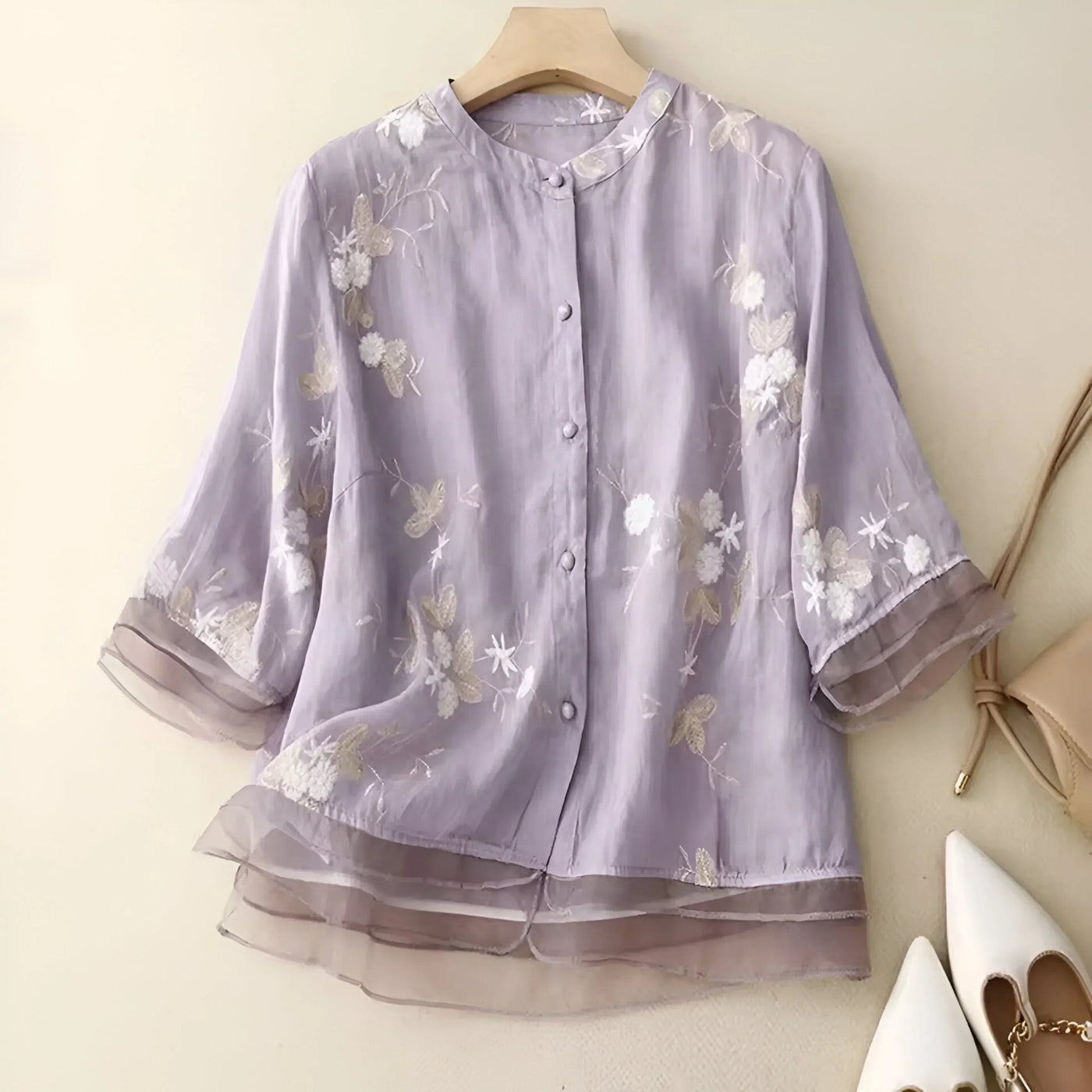 Allegra - Elegant Floral Blouse