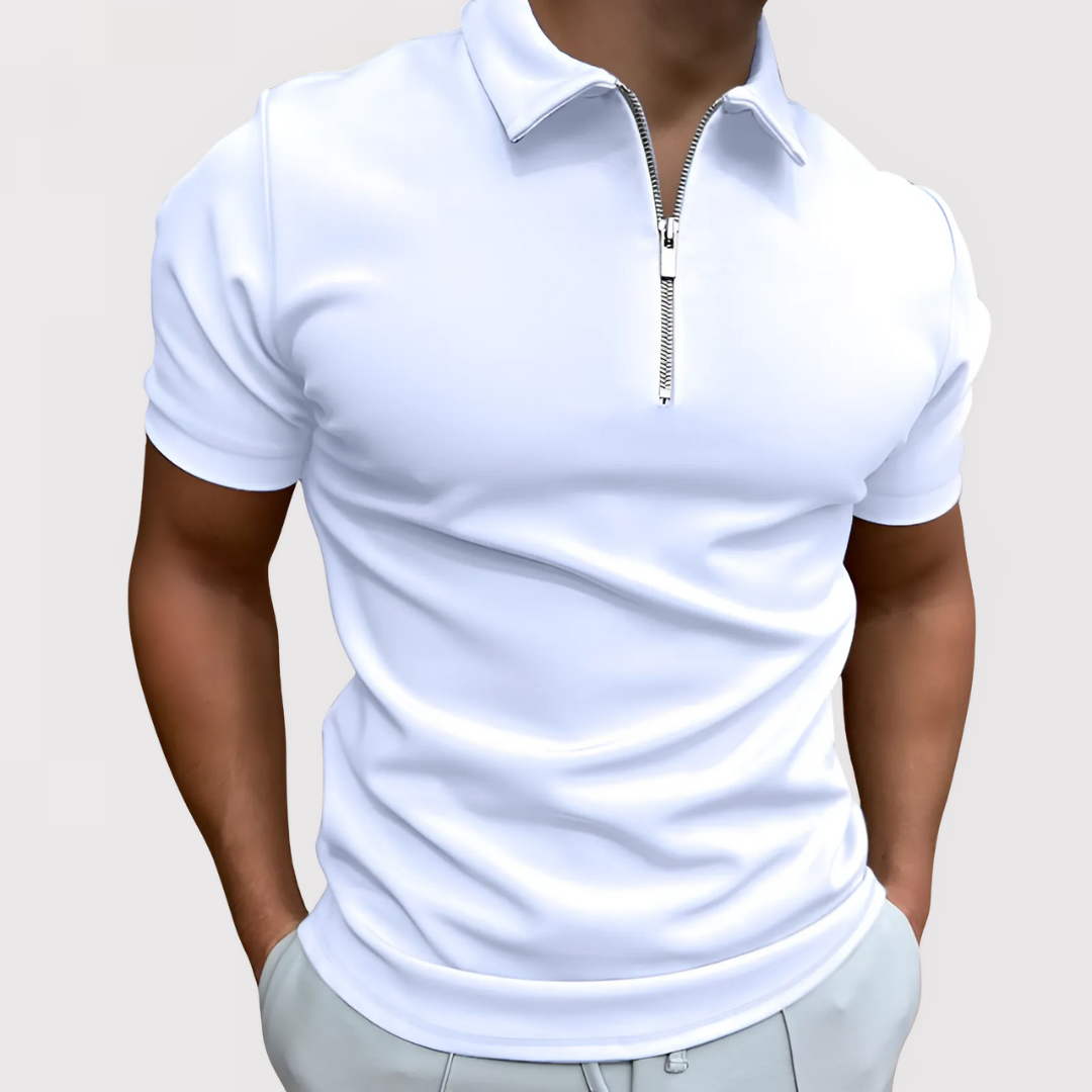 Vince – Smart Fit Zip-Collar Polo Shirt