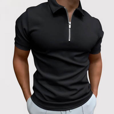 Vince – Smart Fit Zip-Collar Polo Shirt