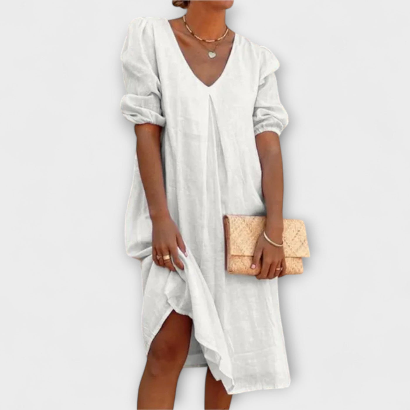 Yvonne - Elegant V-Neck Dress