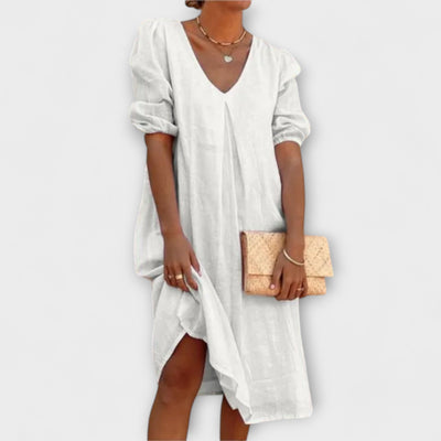 Yvonne - Elegant V-Neck Dress