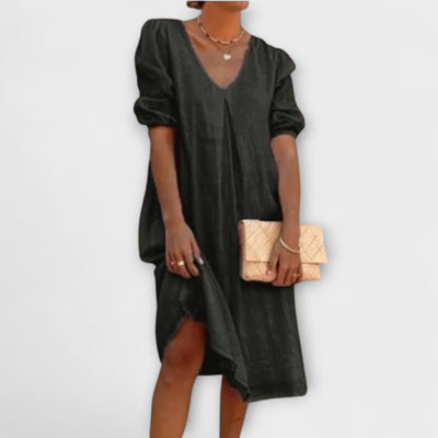 Yvonne - Elegant V-Neck Dress