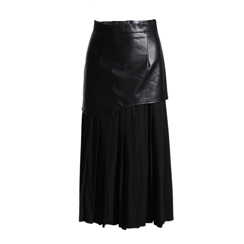 Comora - Asymmetric Patchwork Maxi Skirt