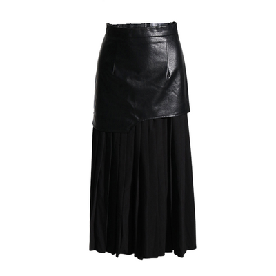 Comora - Asymmetric Patchwork Maxi Skirt