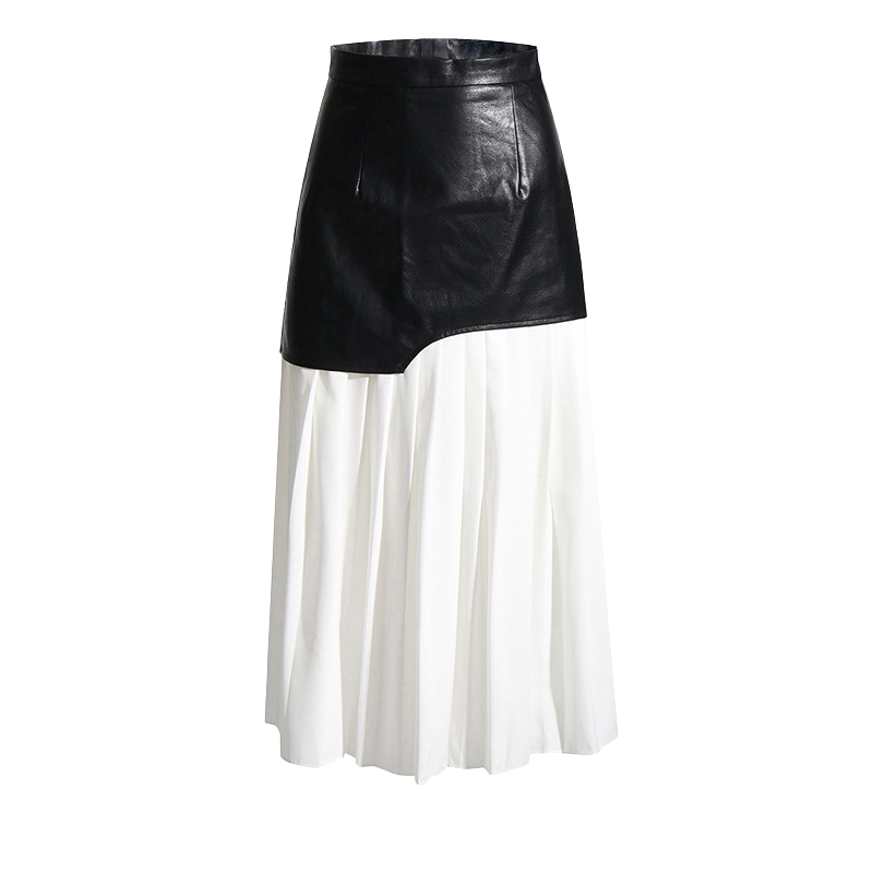 Comora - Asymmetric Patchwork Maxi Skirt