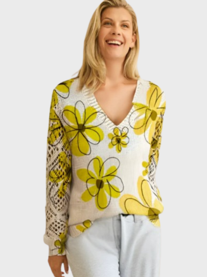 Avelora – Lightweight Floral Knit Sweater 10