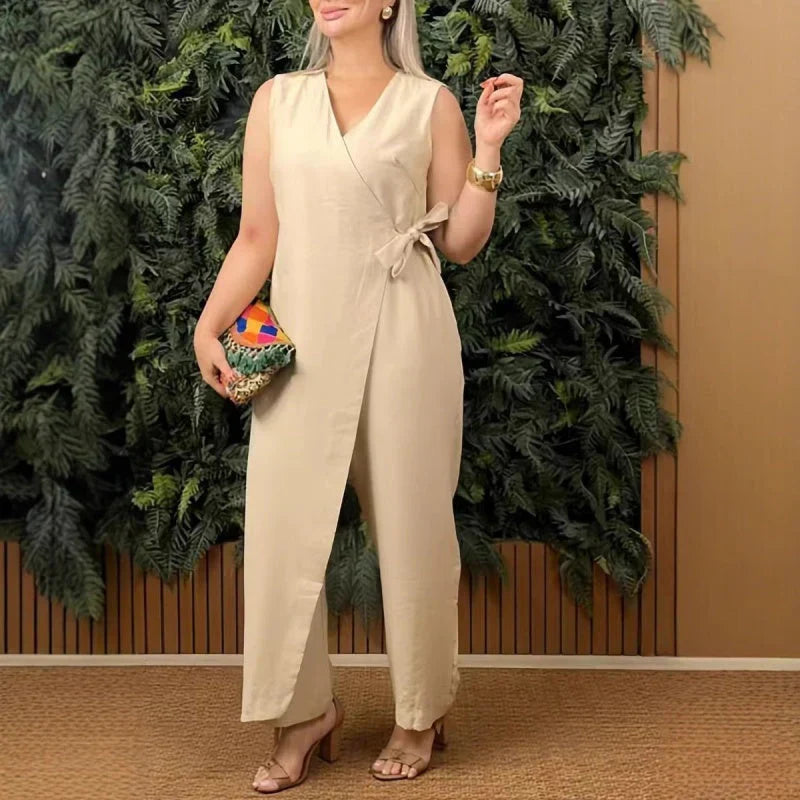 Ines - Elegant V-Neck Jumpsuit