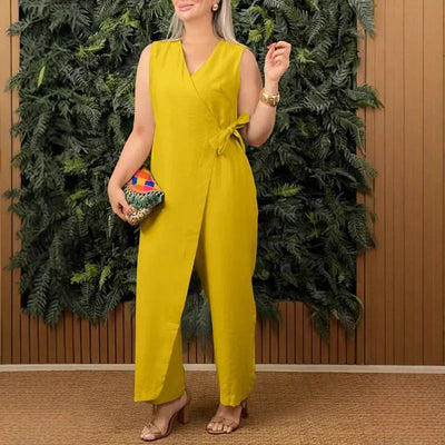 Ines - Elegant V-Neck Jumpsuit