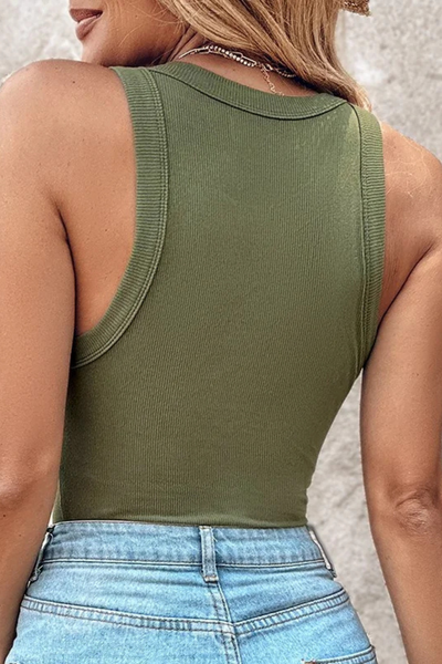 Masami - Round Neck Vest With Bra