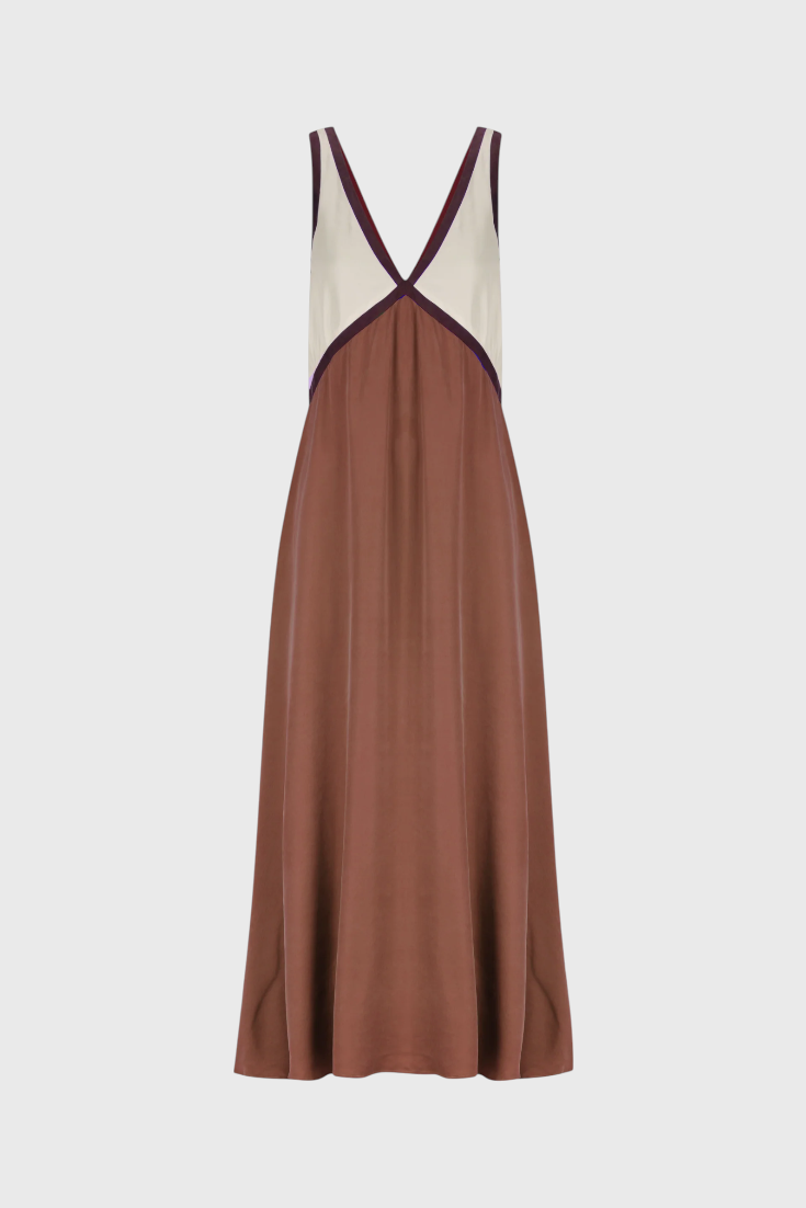 Zaynab - Elegant V-Neck Maxi Dress