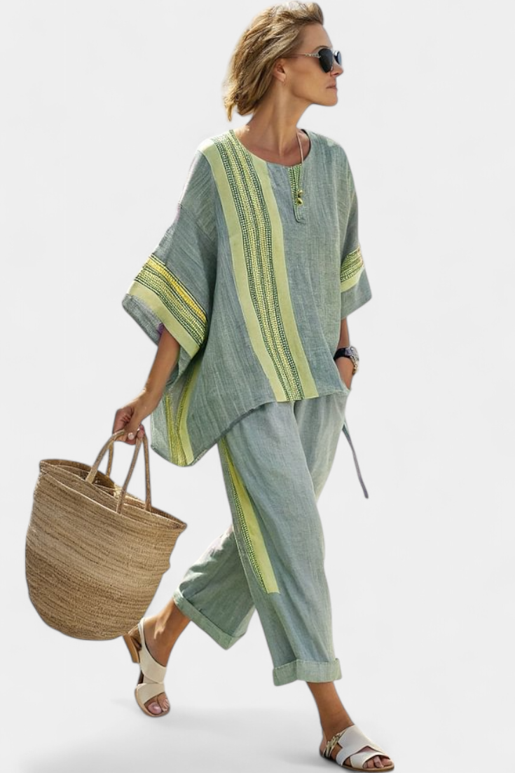 Evanthe – Mediterranean Breeze Cotton-Linen Set 18