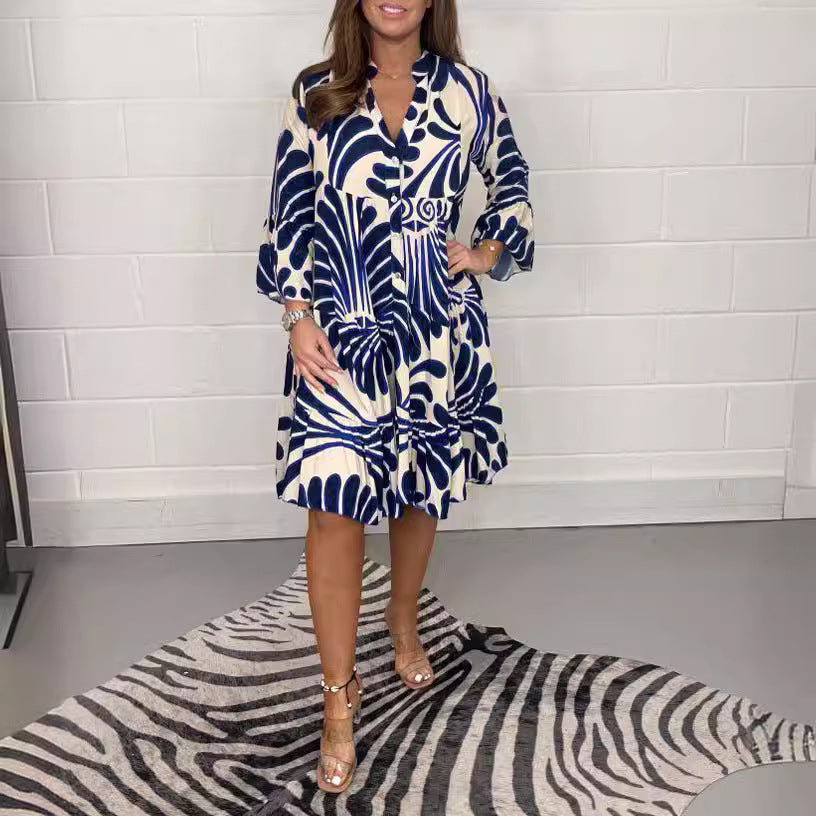 Terra – Botanical Shirt Dress