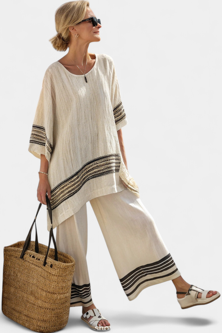 Evanthe – Mediterranean Breeze Cotton-Linen Set 7