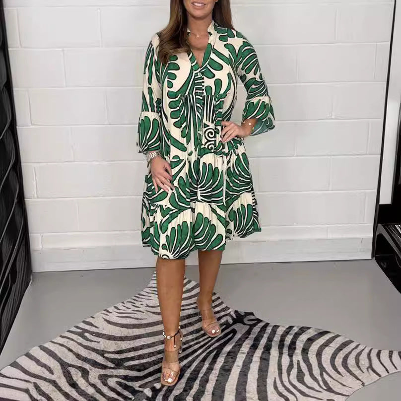 Terra – Botanical Shirt Dress