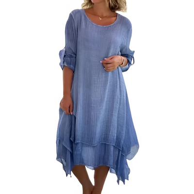 Rubina - Round Neck Maxi Dress