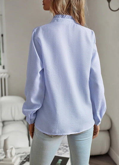 Sofia – Ruffle Long Sleeve Shirt