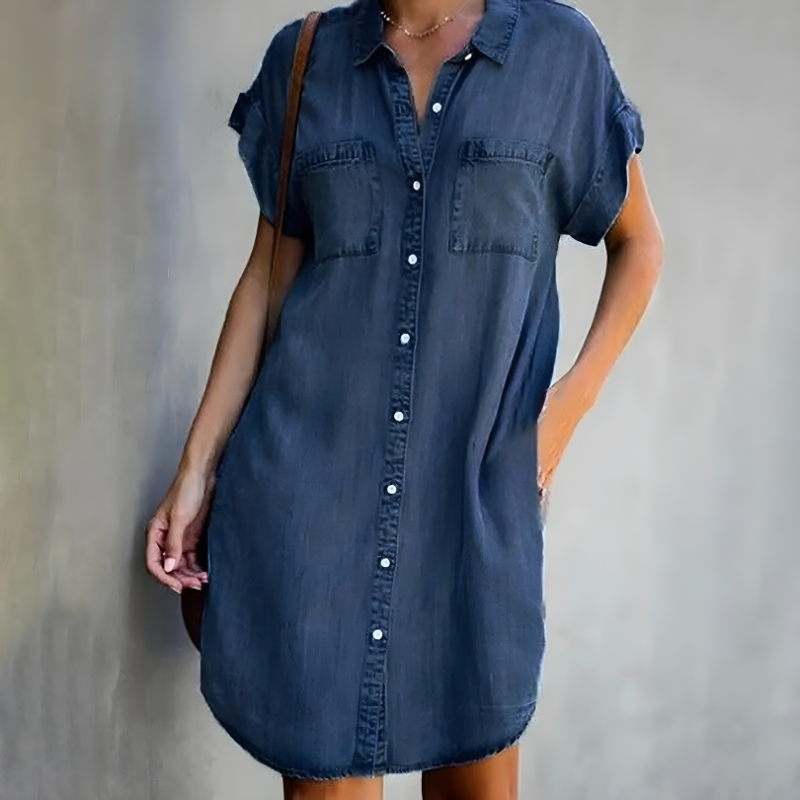 Marvene – Denim-Inspired Dress