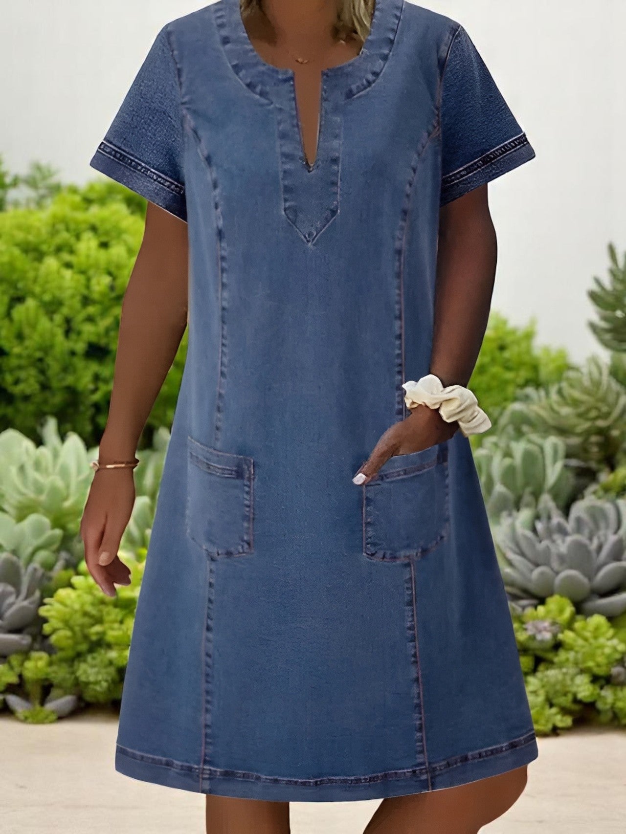 Sabrina - Denim Dress
