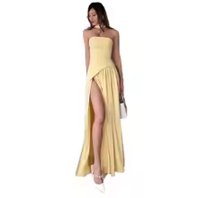 Lylia - Solid Color Backless Dress