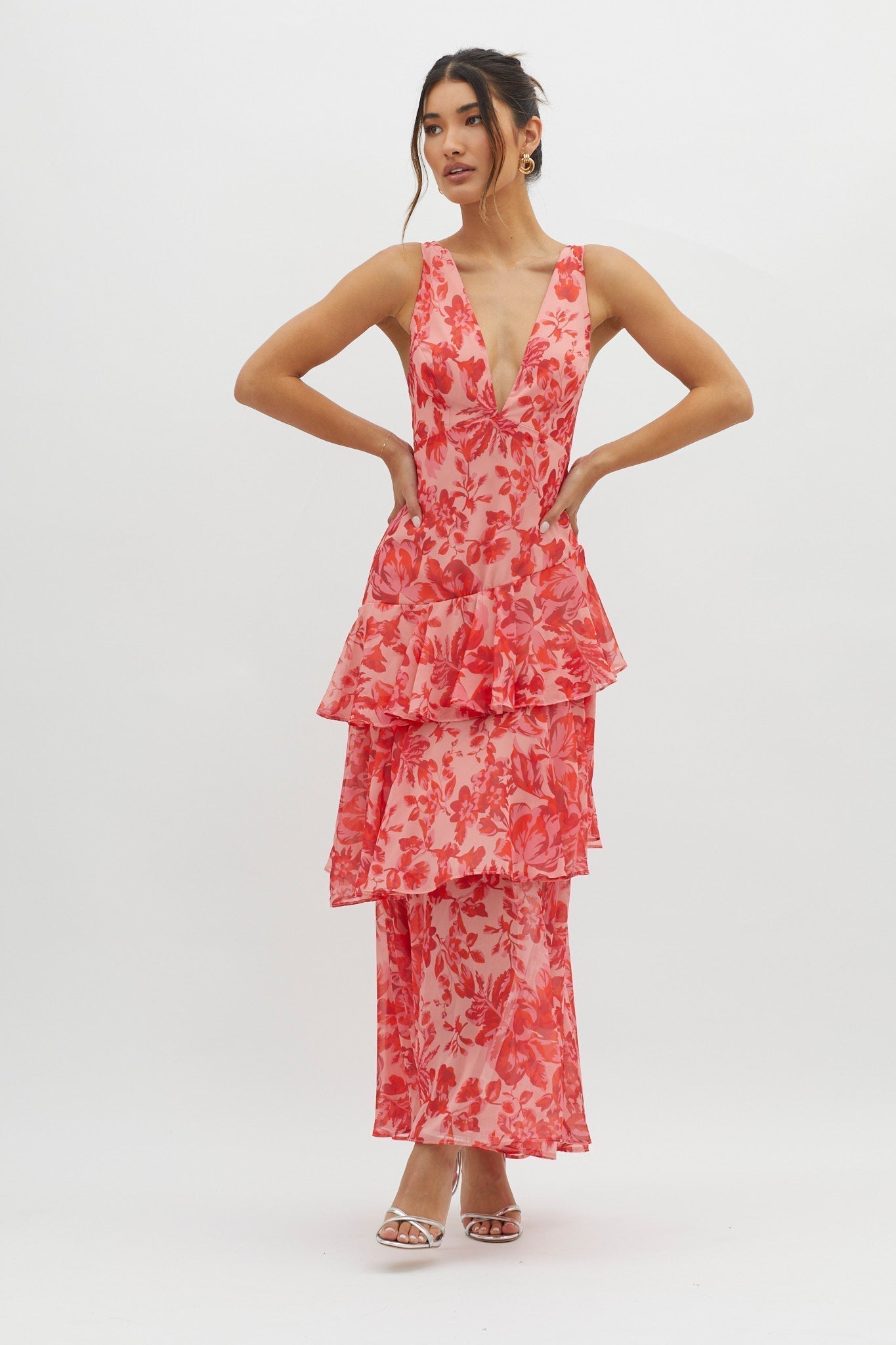 Liza – Tiered Floral Maxi Dress