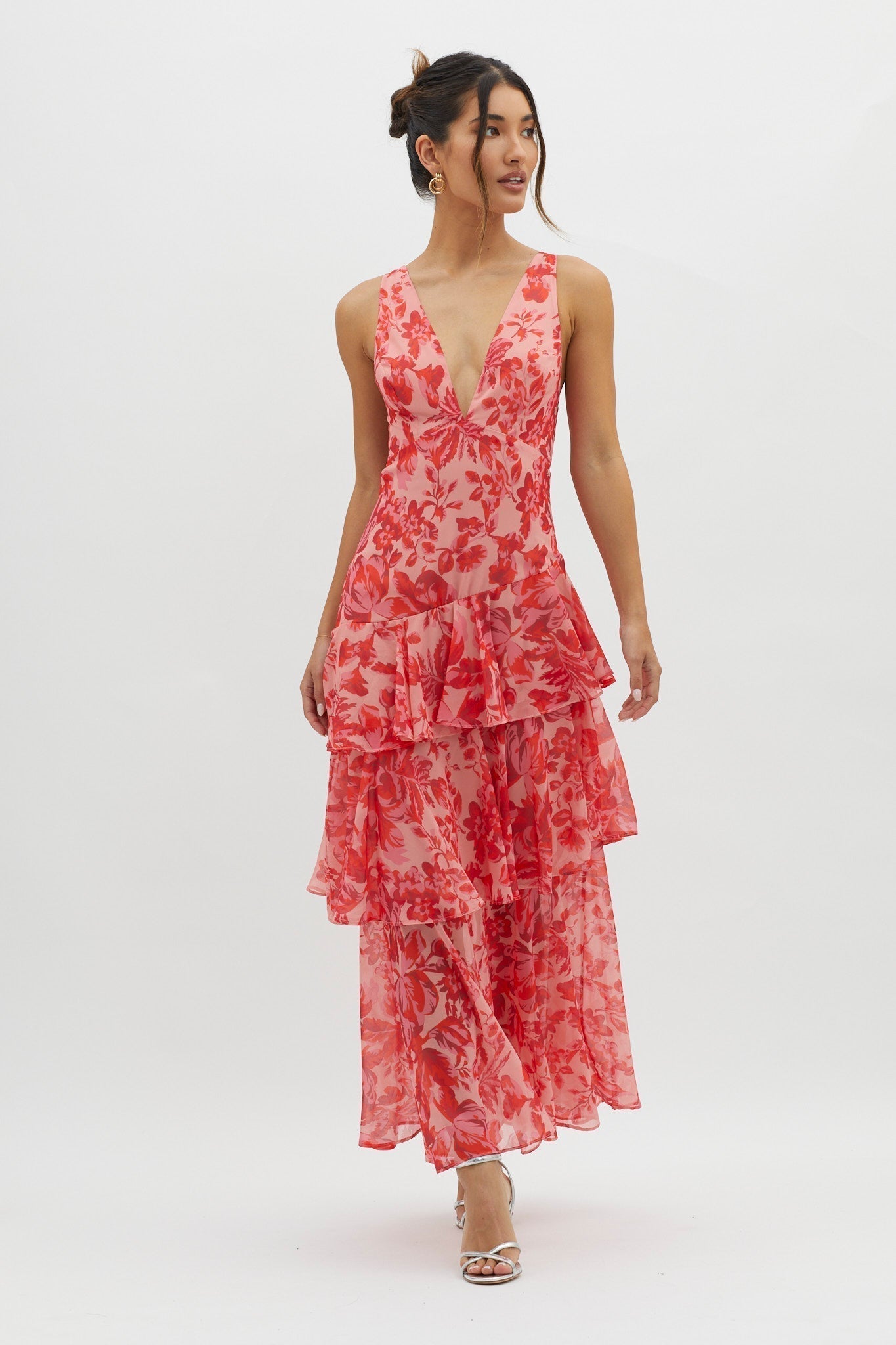 Liza – Tiered Floral Maxi Dress