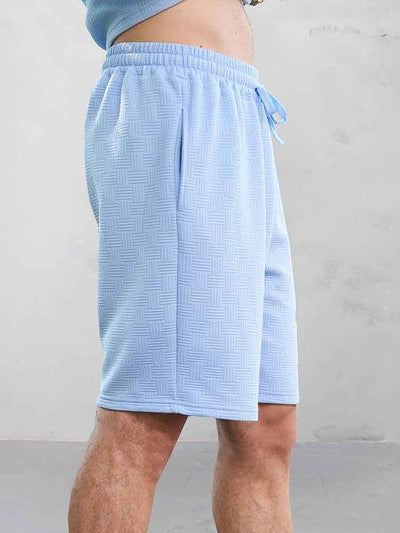 Ibrahim - Versatile Style Jacquard Polo Shirt Set