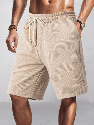 Ryan - Stylish Jacquard Textured Shorts