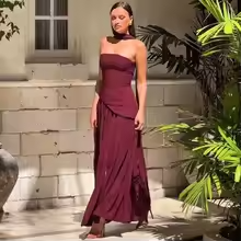 Lylia - Solid Color Backless Dress