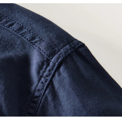 Arlo – Linen Mandarin Shirt