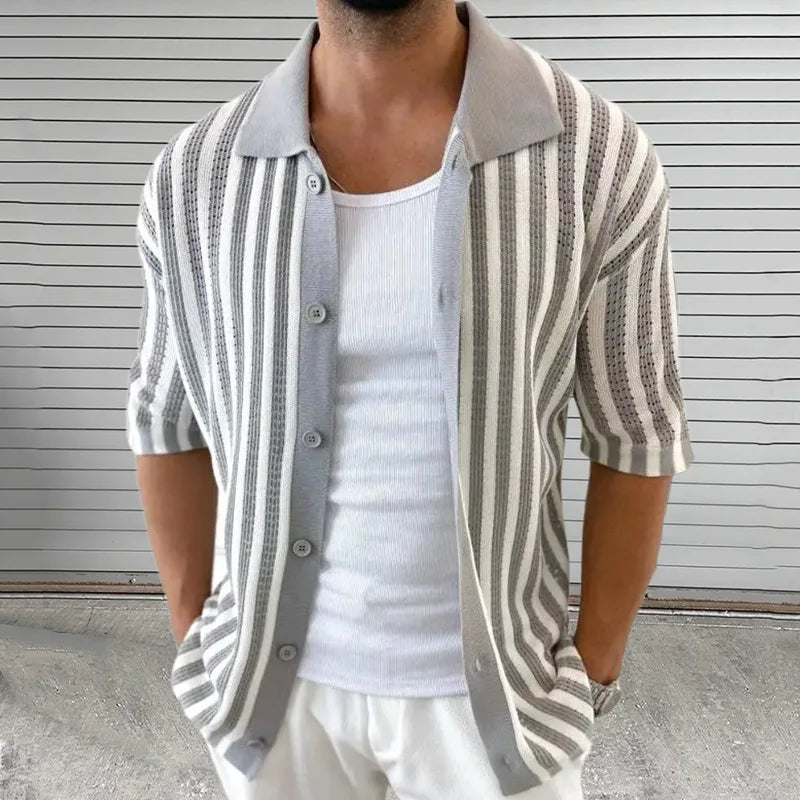 Marlon - Stripped Button-Up