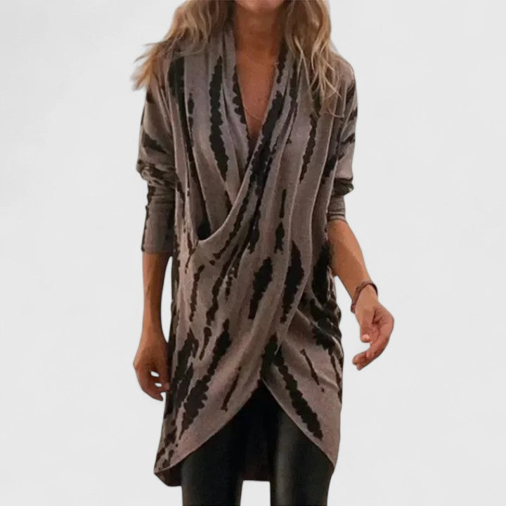 Jamira - V-Neck Multi Button Pocket Dress