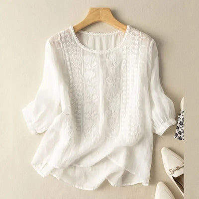 Joleen - Embroidered Relaxed Blouse