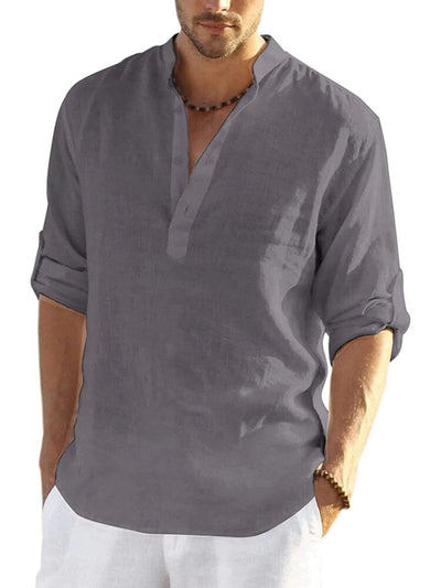 Marco - Cotton Style Henley Shirt