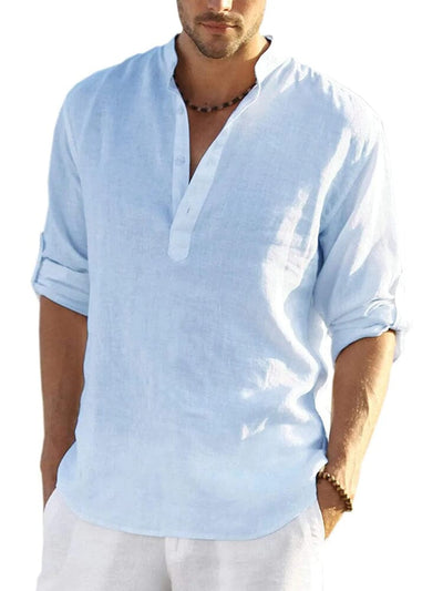 Marco - Cotton Style Henley Shirt