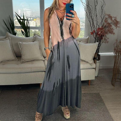 Stefany - Elegant Printed Dress