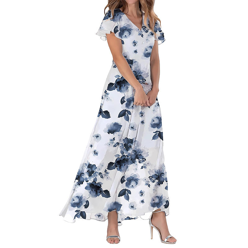 Romina - Floral V-Neck Dress 2