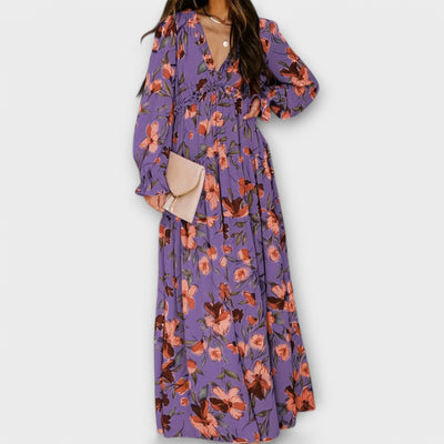 Helen - Elegant Floral Maxi Dress