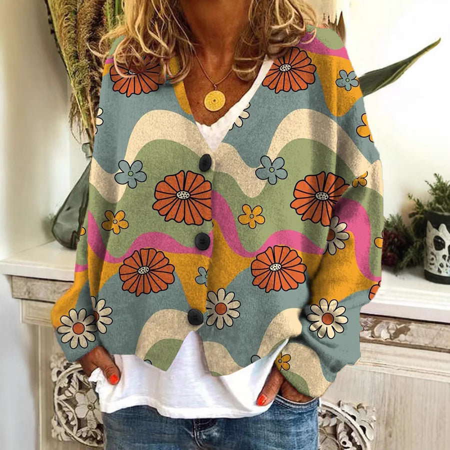 Mileyna - Cozy Printed Sweater