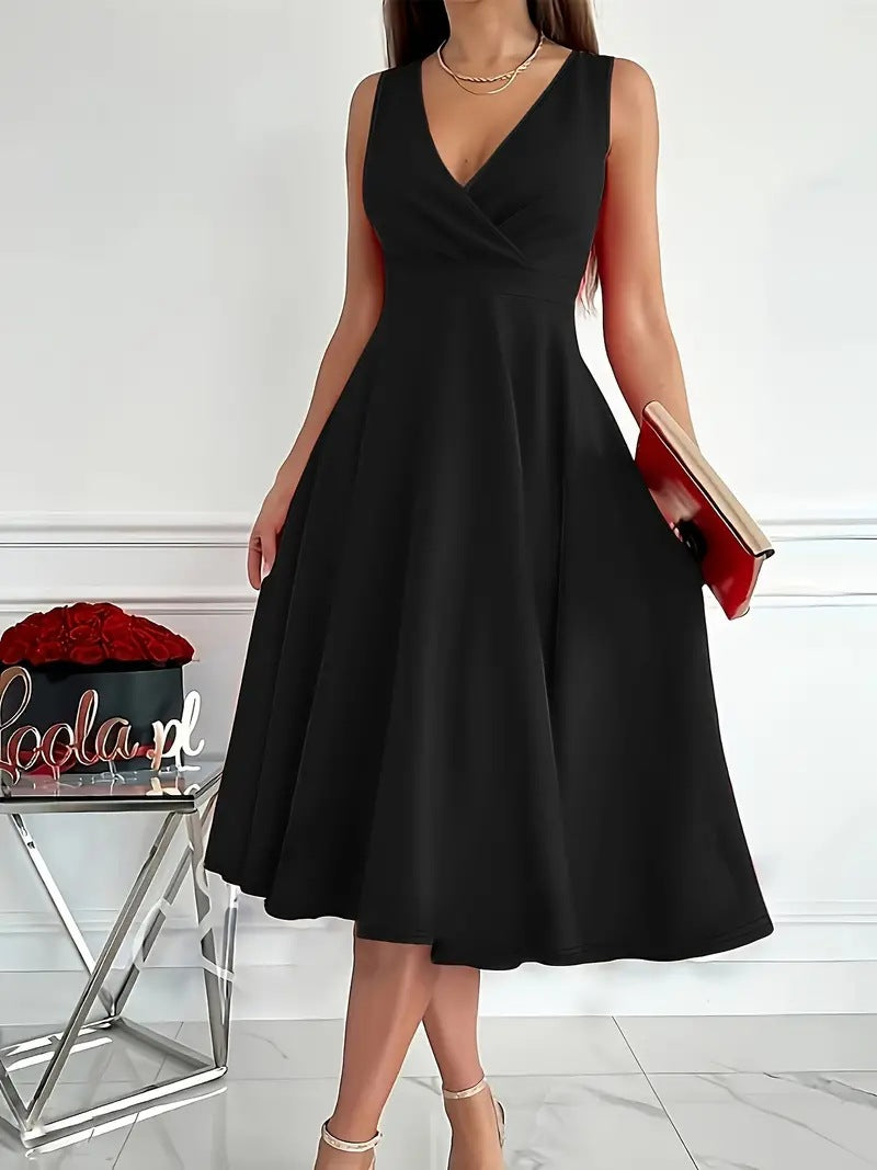 Fabrice - Modern V-Neck Dress