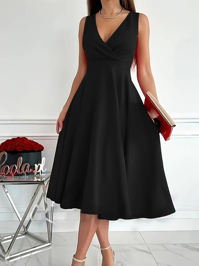 Fabrice - Modern V-Neck Dress