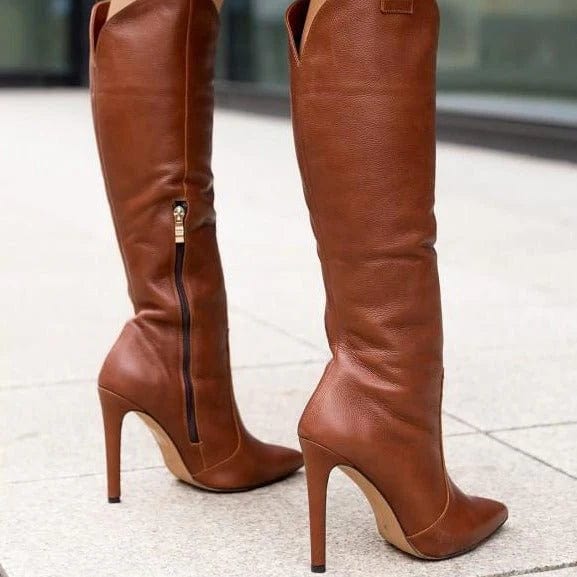 Leida - High Heel And Side Zipper Boots
