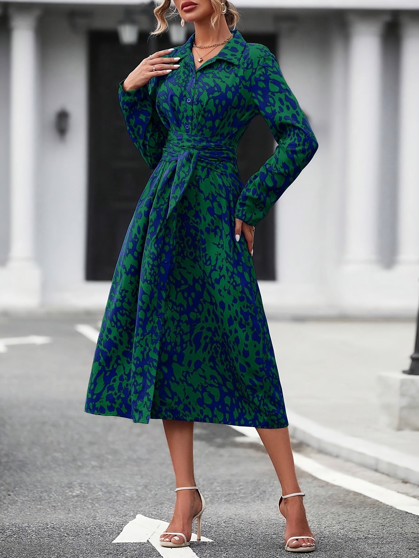 Valentina – Elegant Shirt Dress