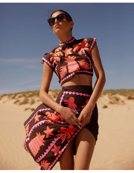 Katia – Printed Top & Skirt Set